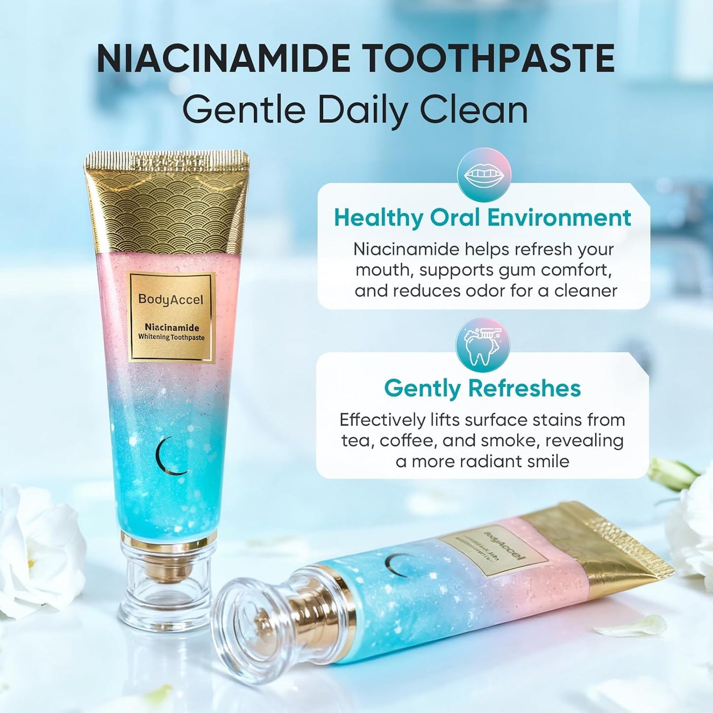 Bright Smile Nicotinamide Toothpaste Fresh & Clean Mouth Care